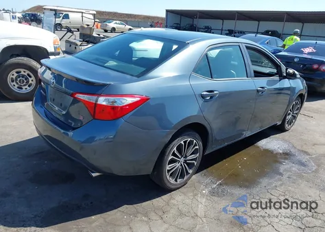2015 Toyota Corolla S Plus из США, поврежденный, VIN 2T1BURHE9FC272952